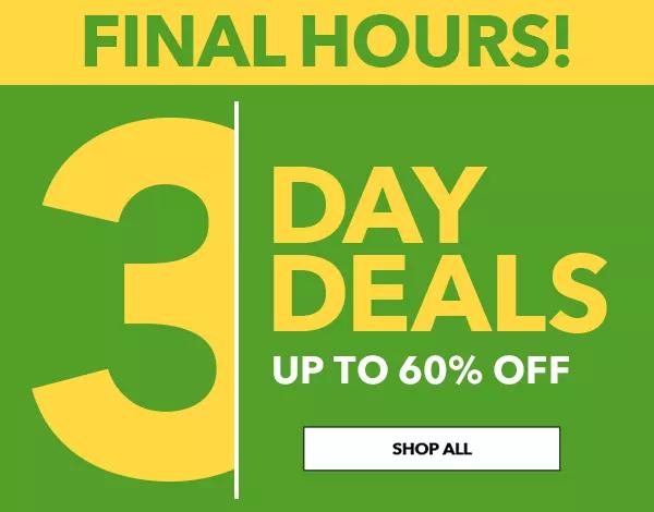 FINAL HOURS! 3-Day Digital Sale! Up to 60% off! SHOP NOW!