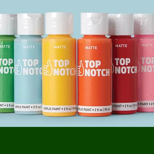 Top Notch 2oz Matte Acrylic Paint. $0.79 ea.