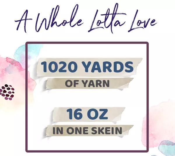 1020 yards of yarn 16 oz in one skein