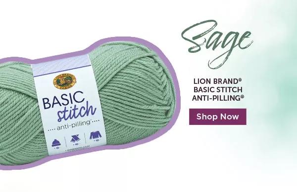 Sage. Lion Brand Basic Stitch Anti-Pilling. SHOP NOW