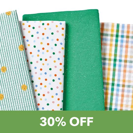 POP! Apparel Fabrics. 30% off.