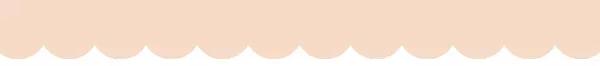 Peach border.