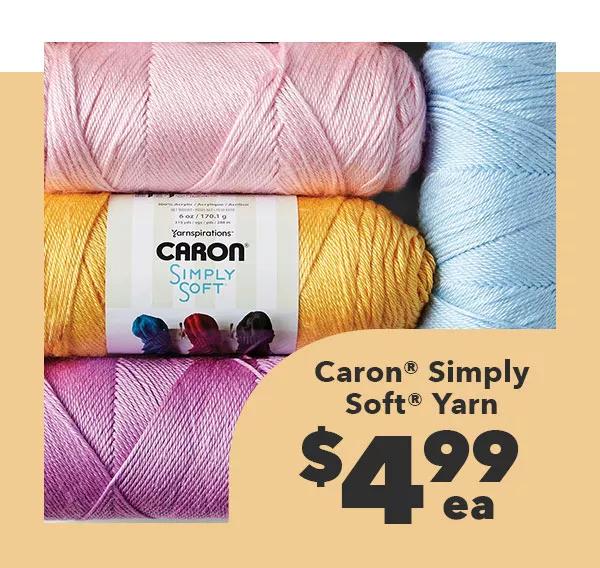 $4.99 ea Caron(r) Simply Soft(r) Yarn