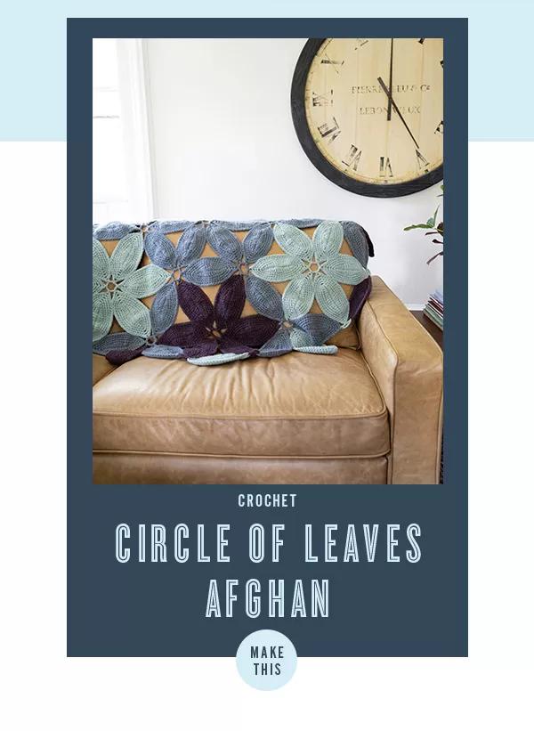 Crochet Circle of Leaves Afghan. Make This.