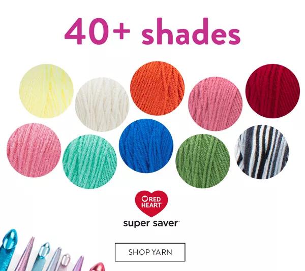 40+ Shades. Red Heart™ Super Saver®