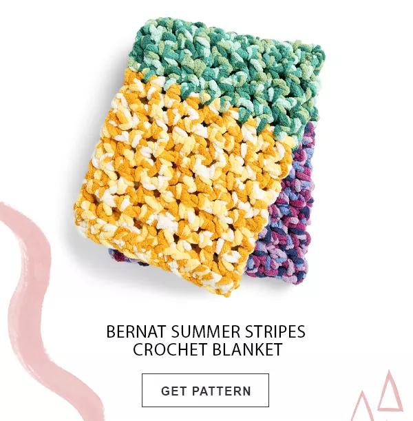 Bernat Summer Stripes Crochet Blanket. GET PATTERN.