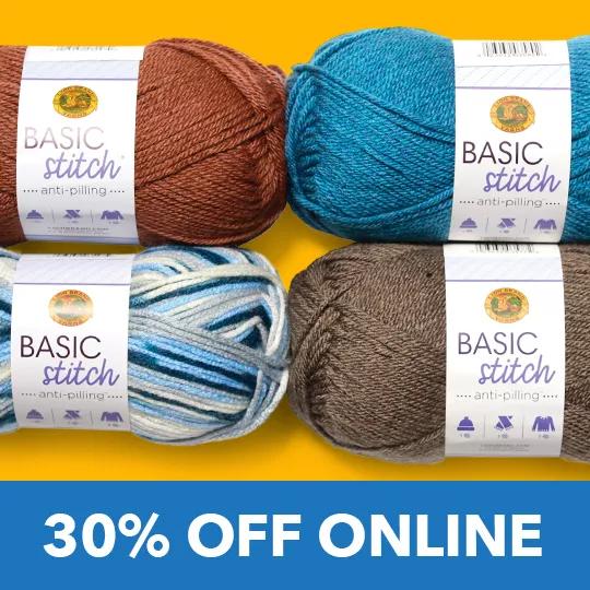 Lion Brand Basic Stitch Anti-Pilling Yarn. 30% off online.