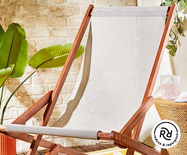 Upcycled Sling Chair.