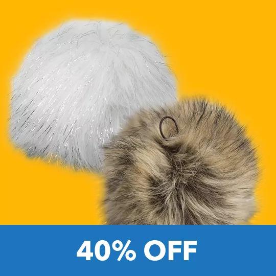 K+C Poms. 40% off.