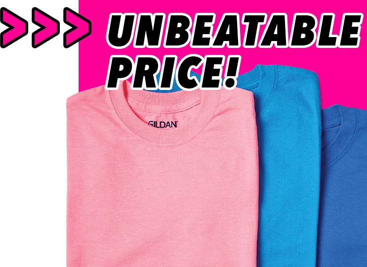 Unbeatable Price! Gildan Cotton T-Shirts