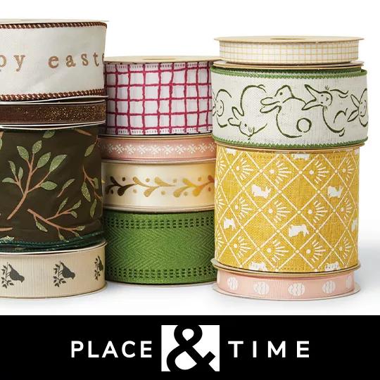 Place and Time Spring Ribbon and Bows.