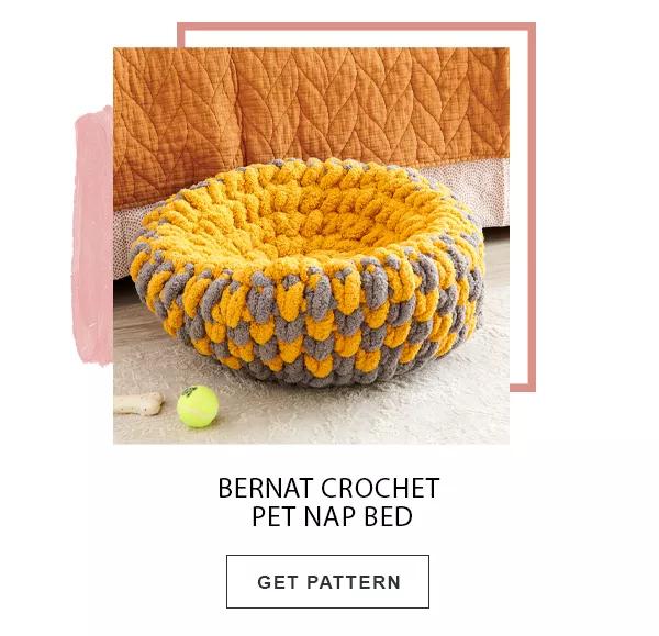 Bernat Crochet Pet Nap Bed. GET PATTERN.