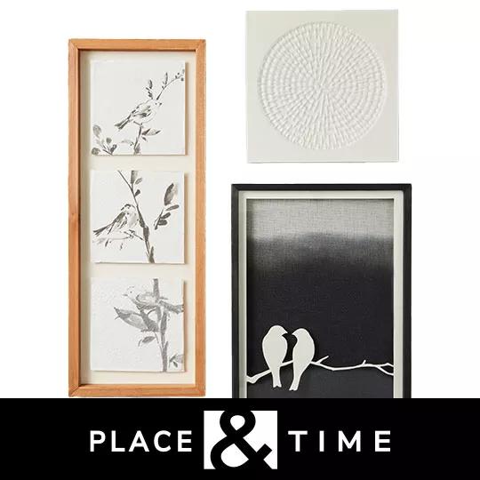 ENTIRE STOCK Place and Time Spring Decor, Entertaining and Textiles.