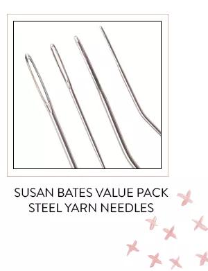 Susan Bates value pack steel yarn needles. Shop Now!