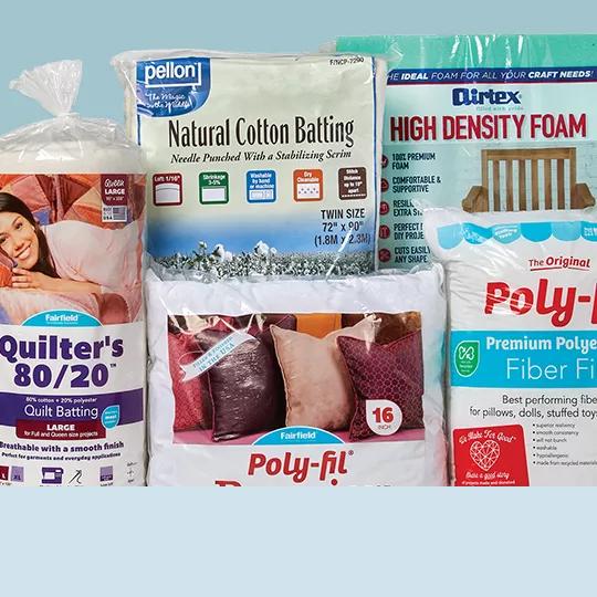 25% off Batting, Foam, Pillow Forms & Stuffing