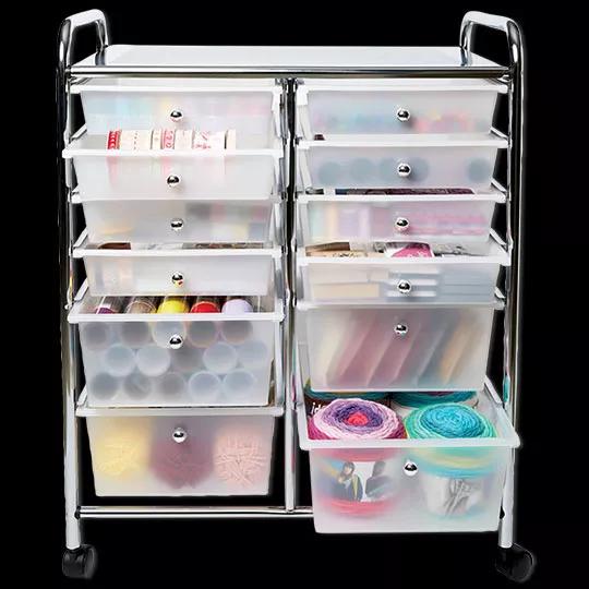 12-Drawer Rolling Carts.