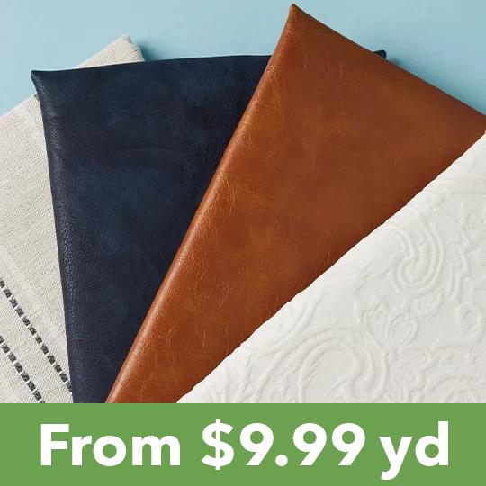 Outdoor Fabrics. From $9.99 yard.