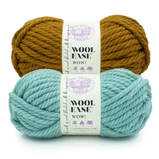 Lion Brand Wool Ease WOW! Yarn.