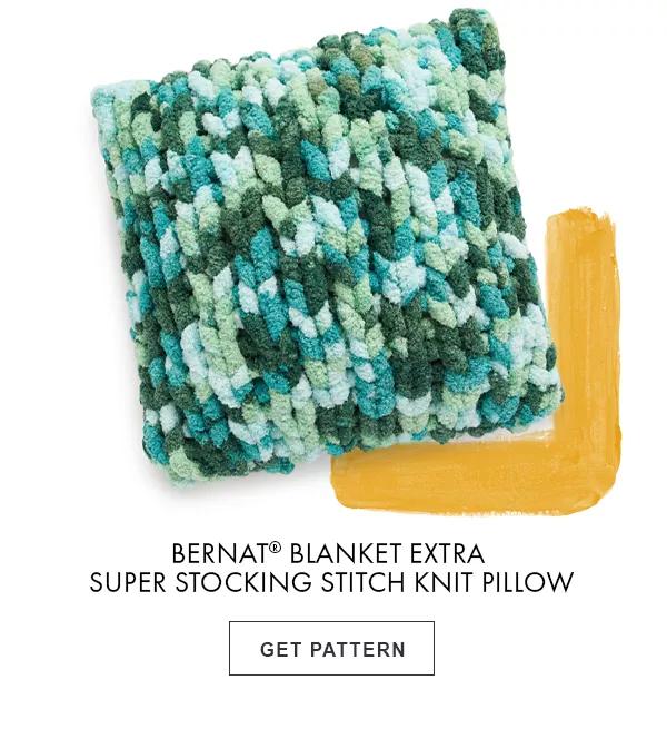 Bernat® Blanket Extra Super Stocking Stitch Knit Pillow