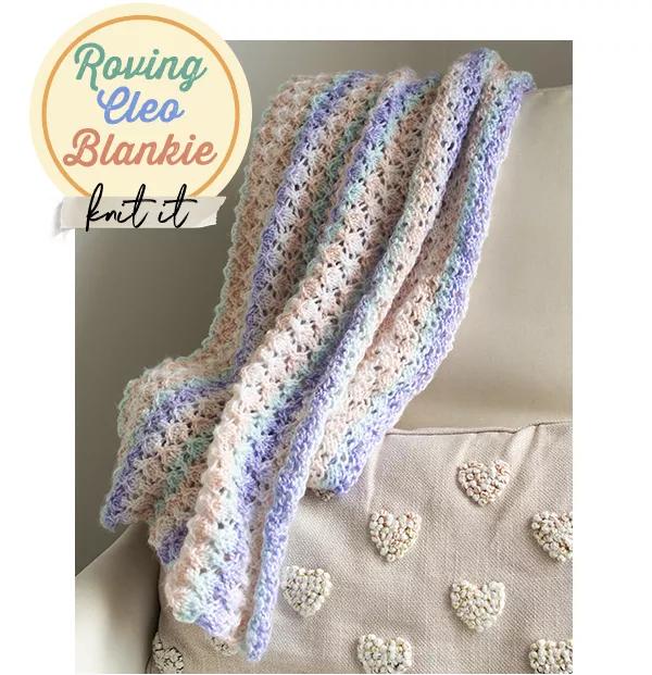 Roving Cleo Blankie. knit it.