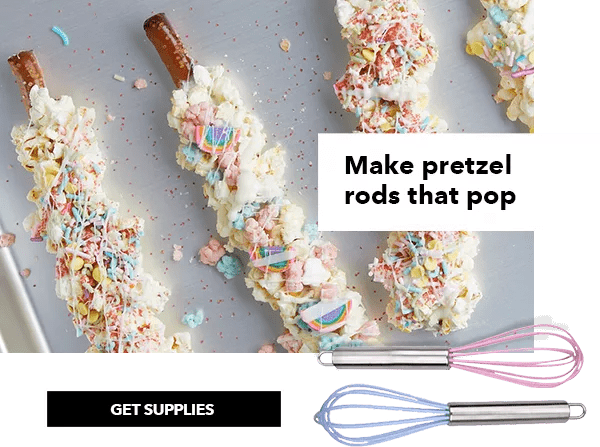 Make pretzel rods that pop