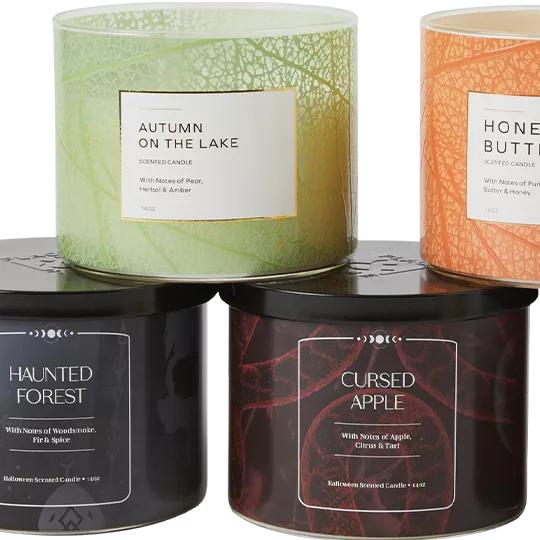 Place & Time™ Fall & Halloween 3-Wick Candles