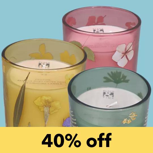 40% off Spring Candles