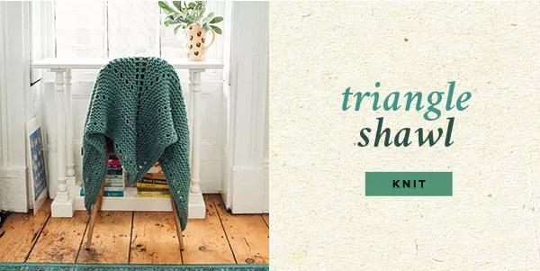 triangle shawl Knit