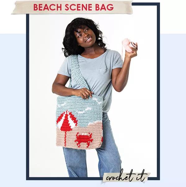 Beach Scene Bag. Crochet it.