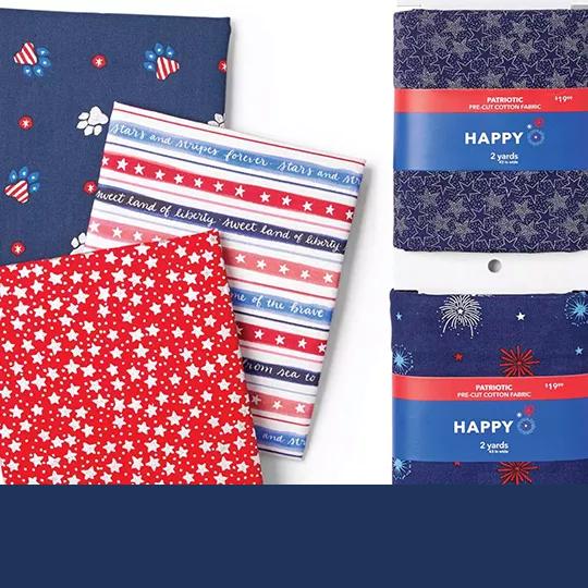 Patriotic Cotton Prints and Precuts 30%off