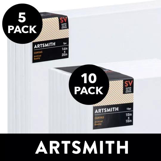 Artsmith(tm) Super Value Canvas Pack 5 count, 10 count