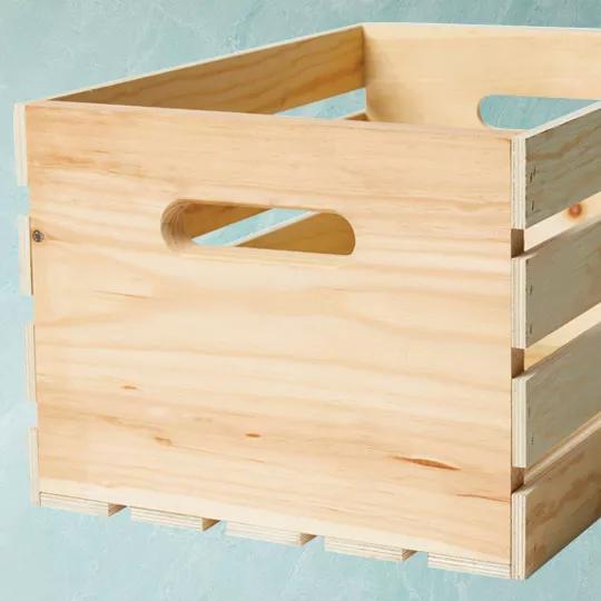 Unfinished Wood Crate