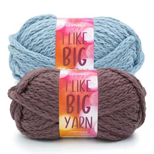 Lion Brand I Like Big Yarn Jumbo Yarn.