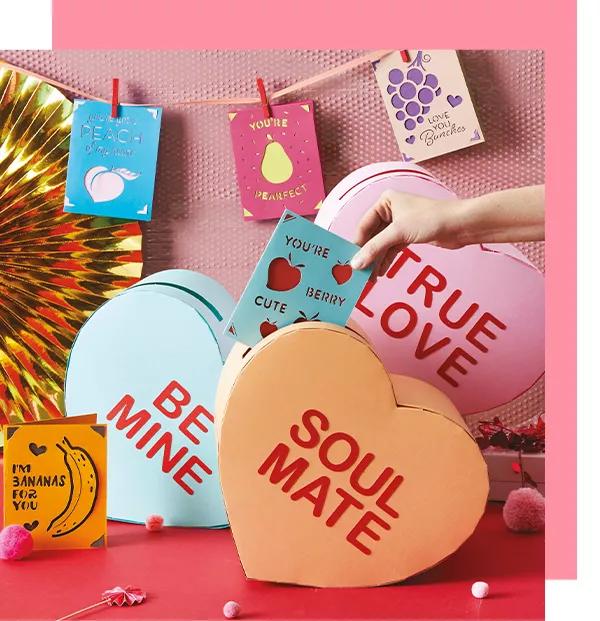  Conversation Heart Card Boxes