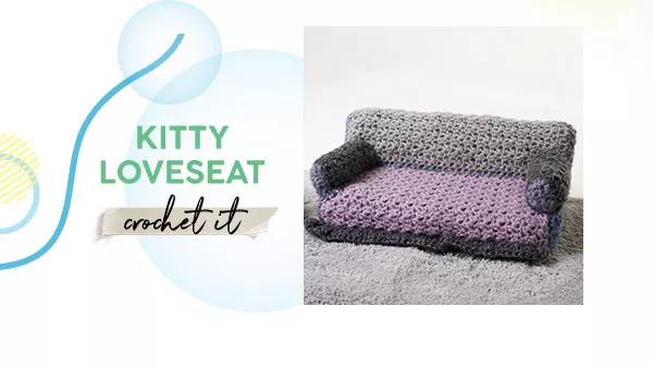 Kitty Loveseat. crochet it.