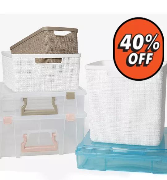 Plastic, Papercrafting and Craft Room Storage. 40% off.