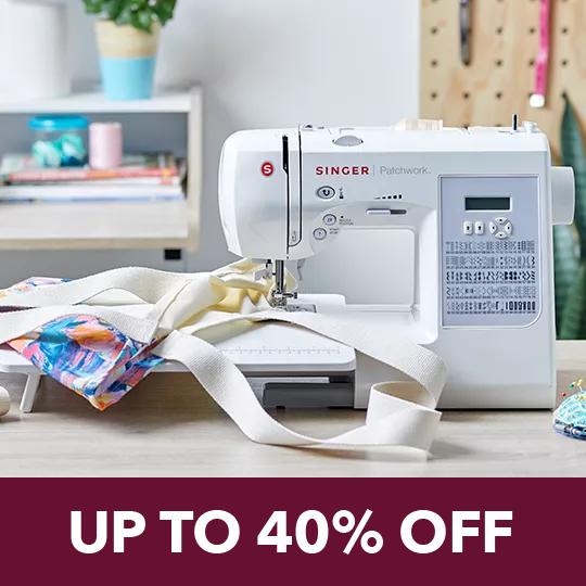 Sewing Machines. Up to 40% off.