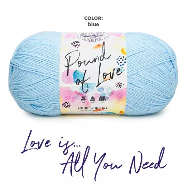 Color: blue Lion Brand Pound of Love