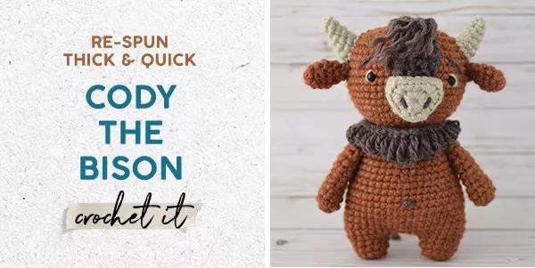 Cody the Bison. Crochet it.