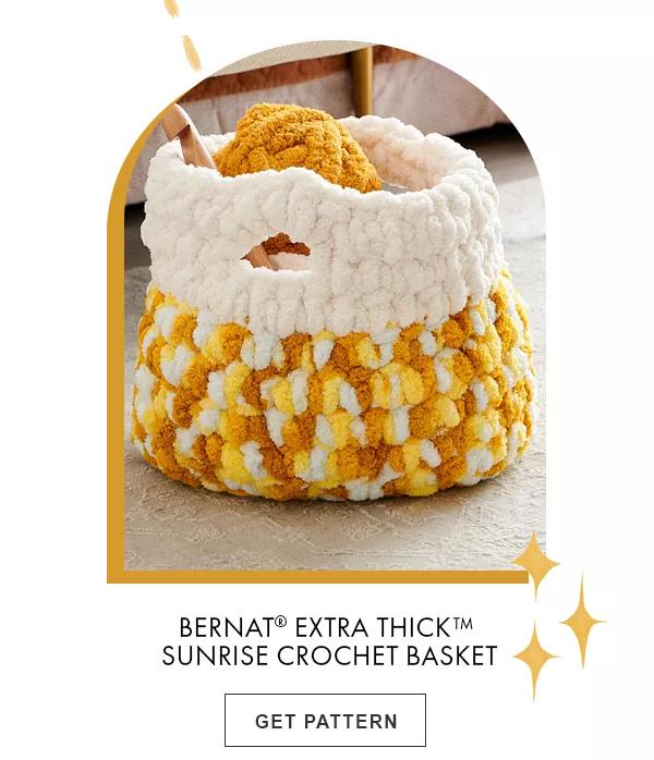 Bernat® Extra Thick™ Sunrise Crochet Basket