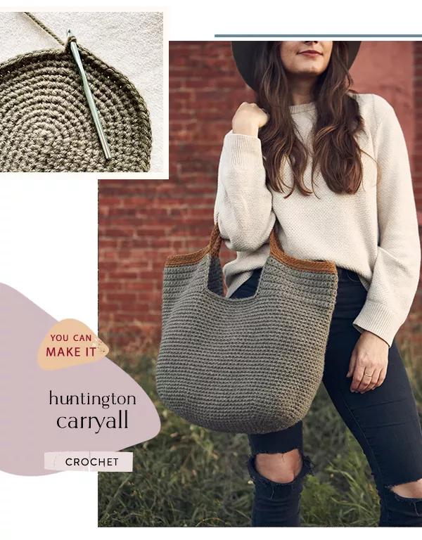 You can make it. Huntington carryall. Crochet.