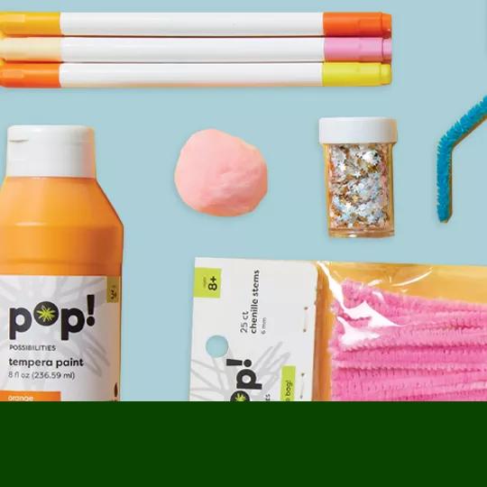 POP! Kids' Craft, Art Supplies & Activities. 25 to 50% off.