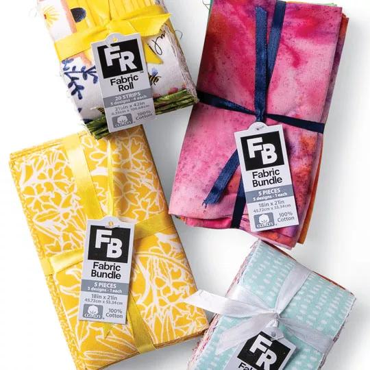 Cotton Packaged Precut Fabrics.