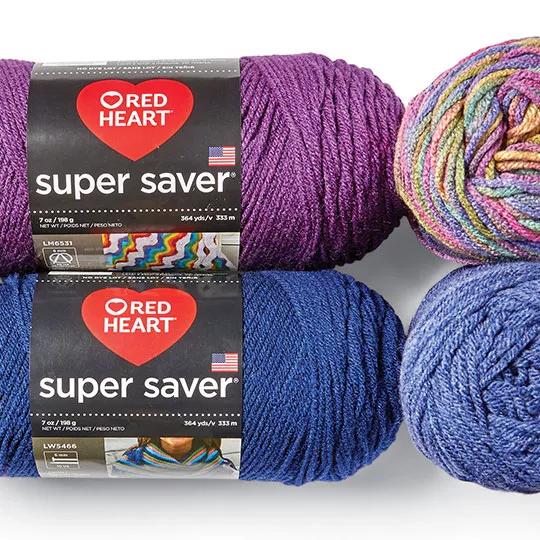 Red Heart Super Saver Yarn.