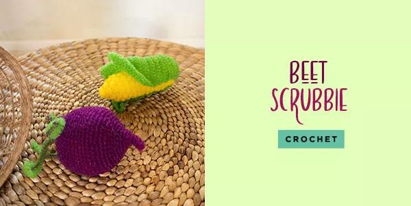 Beet Scrubbie. Crochet