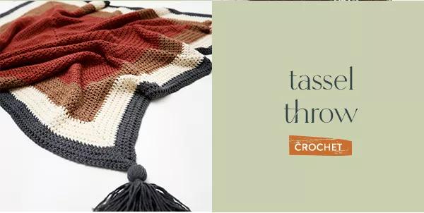 Tassel Throw Crochet.