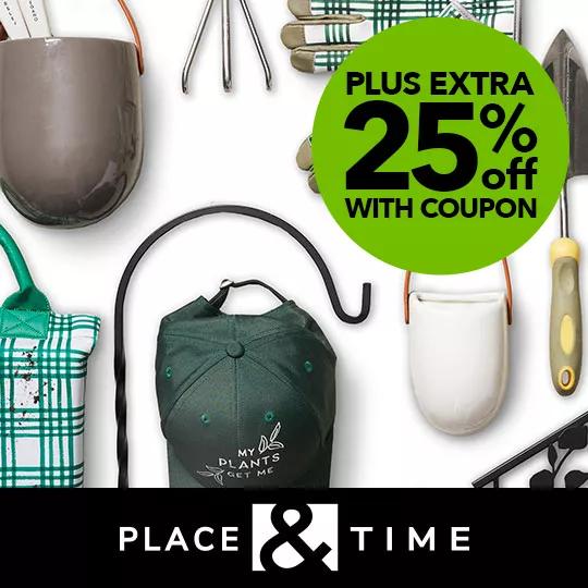 Place and Time Greenhouse Garden and Outdoor Decor. Plus extra 25% off with coupon.