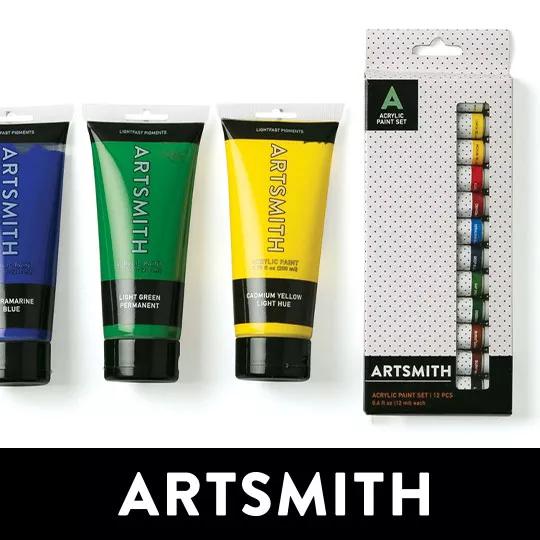 Artsmith 200ml Acrylic Paints and 12ml 12pc Paint Sets.