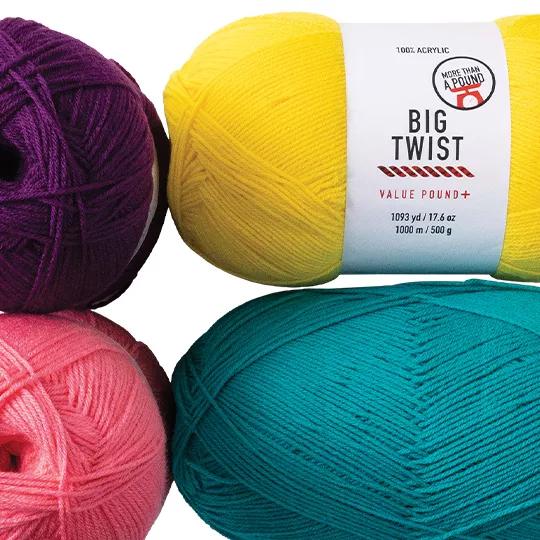 Big Twist Plush and Value Pound Plus Yarn