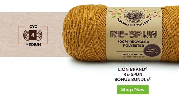 Lion Brand Re-Spun Bonus Bundle. SHOP NOW.